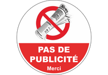 Sticker Stop Pub Journal – Signalétique Boîtes aux Lettres