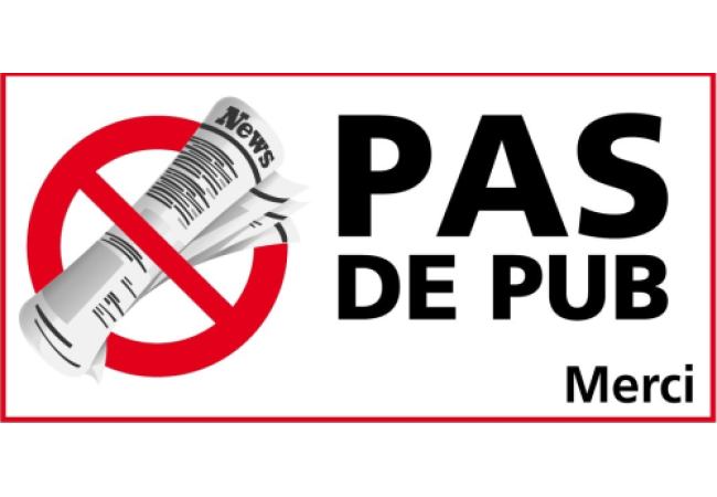 Sticker Stop Pub – Refusez les prospectus