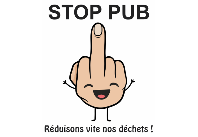 Sticker STOP PUB rond – Anti-prospectus