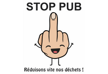 Sticker STOP PUB rond – Anti-prospectus
