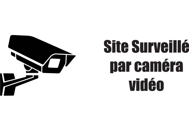 Sticker Surveillance Vidéo - Dissuasion et Conformité