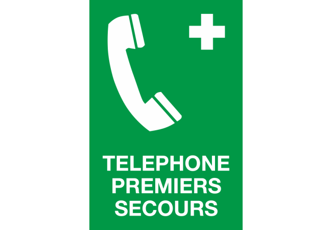 Sticker Téléphone de Premiers Secours – Signalétique