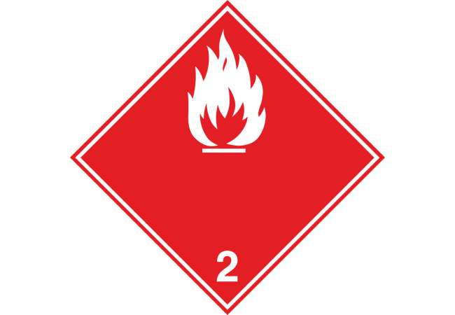 Sticker Transport Gaz Inflammables - Norme ADR