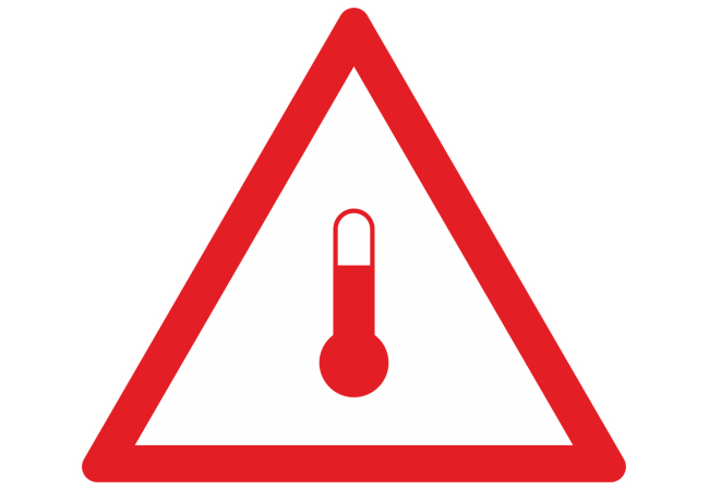 Sticker Transport Marchandises Chaudes – Signalétique ADR