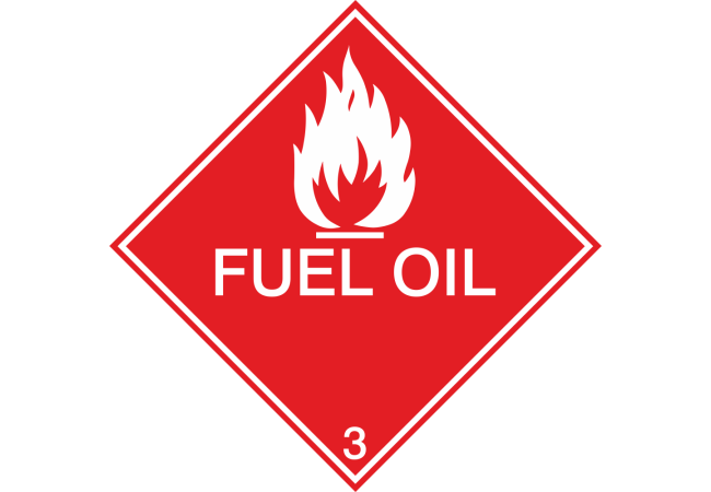 Sticker Transport Maritime Carburant - Norme Danger