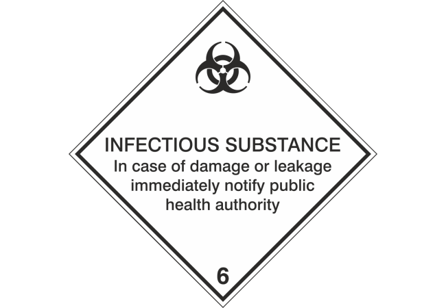 Sticker Transport Maritime Matières Infectieuses