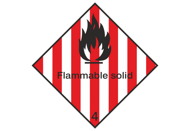 Sticker Transport Maritime Substances Solides Combustibles