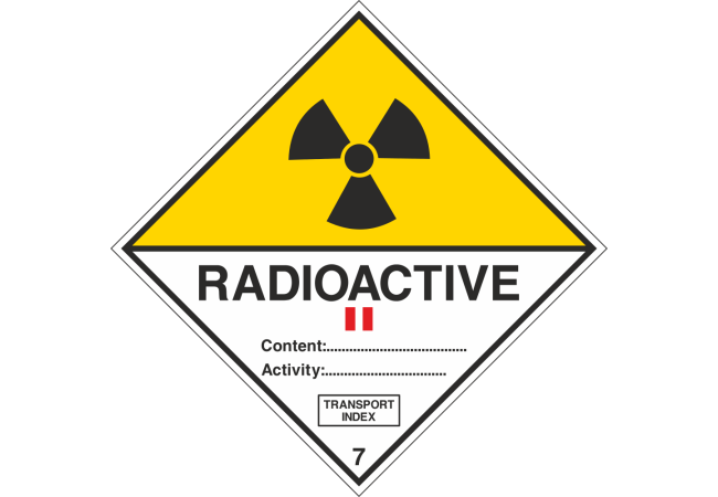 Sticker Transport Radioactif 7B II - Signalétique