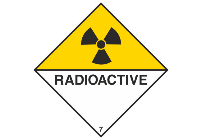 Sticker Transport Radioactif Classe 7 – Signalétique ADR