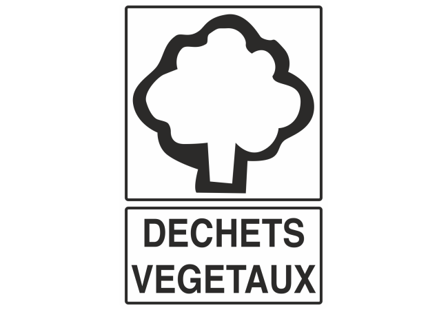 Sticker Tri Sélectif Déchets Verts - Signalétique Recyclage