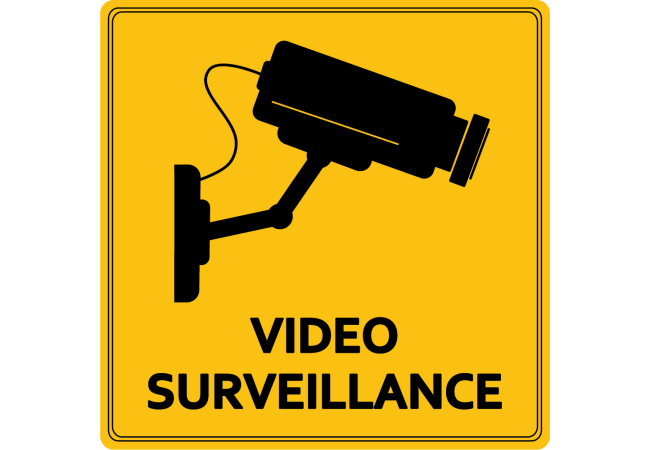 Sticker Vidéo Surveillance - Signalétique de Sécurité