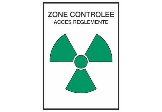 Sticker Zone Contrôlée - Accès Réglementé