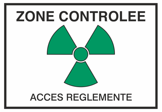 Sticker Zone Contrôlée - Accès Réglementé