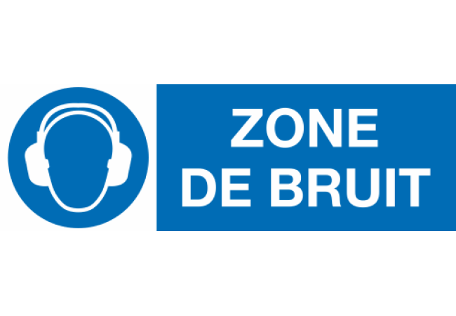 Sticker Zone de Bruit - Signalétique d'Avertissement
