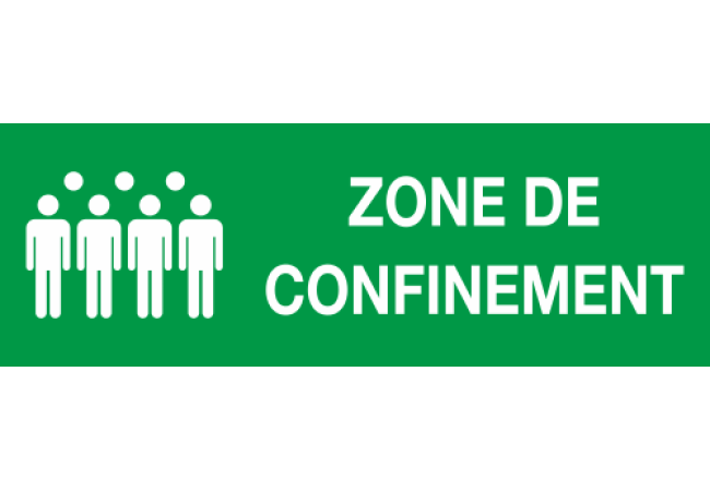 Sticker Zone de Confinement – Signalétique de Sécurité
