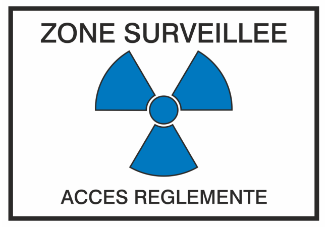 Sticker Zone Surveillée - Accès Réglementé