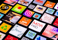 Stickers carrés arrondis personnalisés – format polyvalent