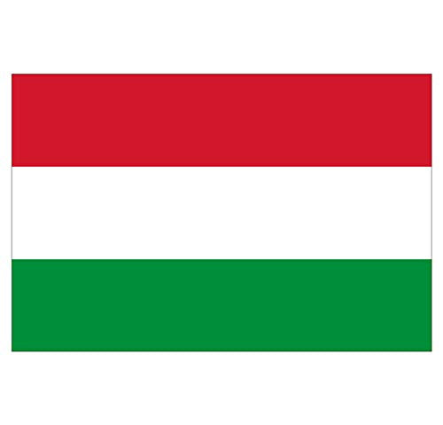 Panneau Rigide Format 18x12cm Drapeau de Pays Nation Hongrie épaisseur 3mm