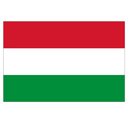 Panneau Rigide Format 18x12cm Drapeau de Pays Nation Hongrie épaisseur 3mm
