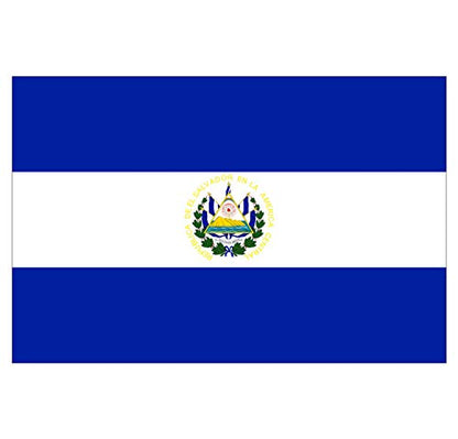 Panneau Rigide Format 18x12cm Drapeau de Pays Nation Salvador épaisseur 3mm