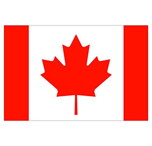 Supstick Autocollant Stickers Drapeau de Pays Nation Canada Format 15x10cm