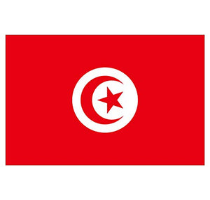 Supstick Autocollant Stickers Drapeau de Pays Nation Tunisie Format 18x12cm