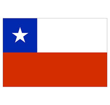Panneau Rigide Format 18x12cm Drapeau de Pays Nation Chili épaisseur 3mm