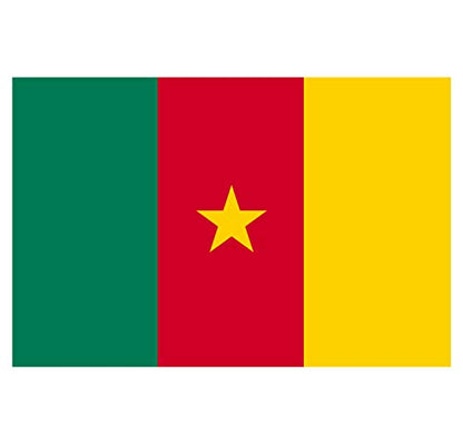 Panneau Rigide Format 18x12cm Drapeau de Pays Nation Cameroun épaisseur 3mm