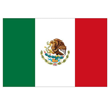 Panneau Rigide Format 18x12cm Drapeau de Pays Nation Mexique épaisseur 3mm