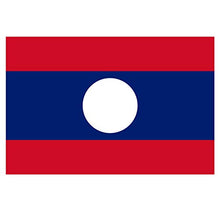Panneau Rigide Format 18x12cm Drapeau de Pays Nation Laos épaisseur 3mm