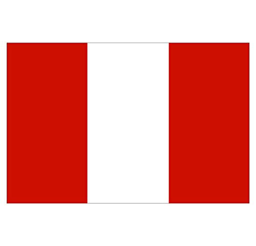 Supstick Lot de 8 Autocollants Stickers Drapeau de Pays Nation pérou Format 3x2cm