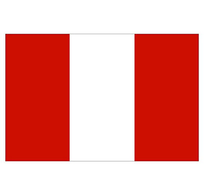 Panneau Rigide Format 18x12cm Drapeau de Pays Nation pérou épaisseur 3mm