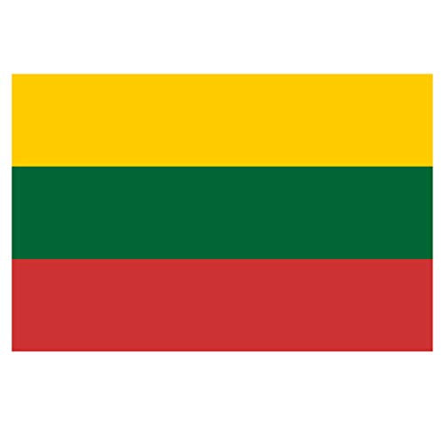 Panneau Rigide Format 18x12cm Drapeau de Pays Nation Lituanie épaisseur 3mm