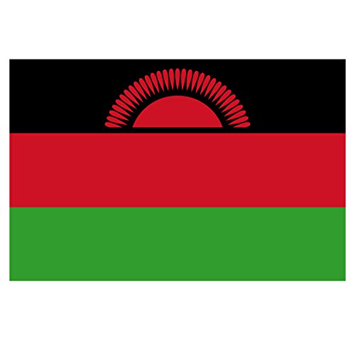 Supstick Lot de 8 Autocollants Stickers Drapeau de Pays Nation Malawi Format 3x2cm