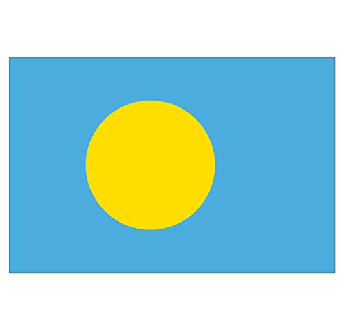 Panneau Rigide Format 18x12cm Drapeau de Pays Nation Palaos épaisseur 3mm