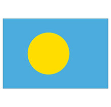 Supstick Lot de 8 Autocollants Stickers Drapeau de Pays Nation Palaos Format 3x2cm