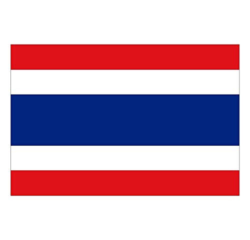 Supstick Autocollant Stickers Drapeau de Pays Nation thailande Format 15x10cm