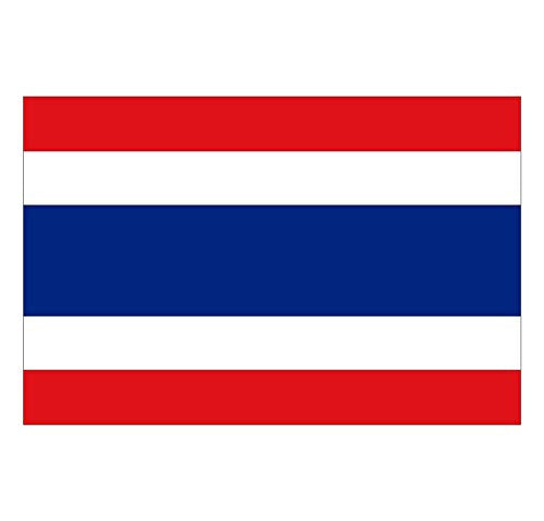 Supstick Lot de 8 Autocollants Stickers Drapeau de Pays Nation thailande Format 3x2cm
