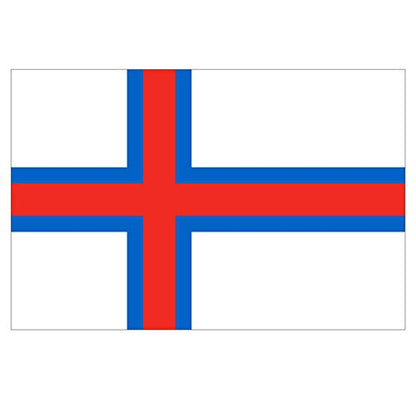 Panneau Rigide Format 18x12cm Drapeau de Pays Nation iles féroés épaisseur 3mm