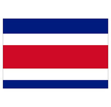 Panneau Rigide Format 18x12cm Drapeau de Pays Nation Costa Rica épaisseur 3mm