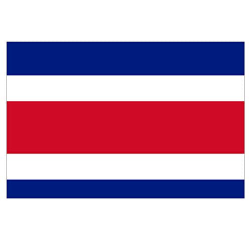 Panneau Rigide Format 18x12cm Drapeau de Pays Nation Costa Rica épaisseur 3mm