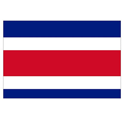 Panneau Rigide Format 18x12cm Drapeau de Pays Nation Costa Rica épaisseur 3mm