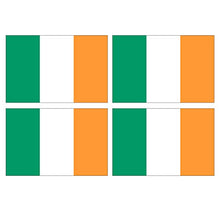 Supstick Lot de 4 Autocollants Stickers Drapeau de Pays Nation Irlande Format 12x8cm