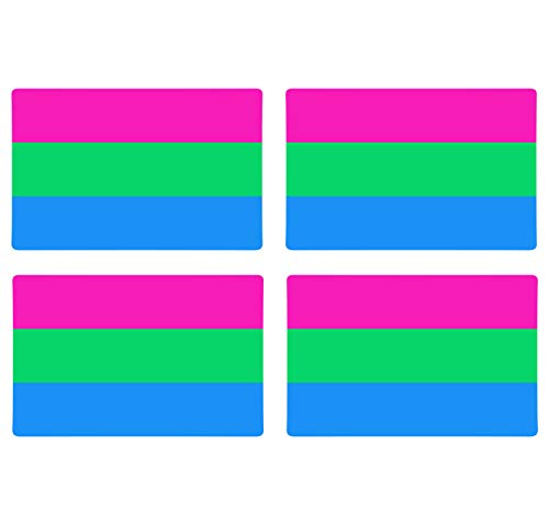 Supstick Drapeau Polisexuel Lot de 4 Format 12X8CM