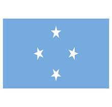 Supstick Lot de 8 Autocollants Stickers Drapeau de Pays Nation états fédérés de micronésie Format 3x2cm