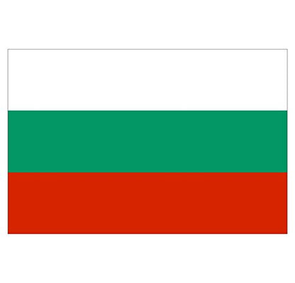 Panneau Rigide Format 18x12cm Drapeau de Pays Nation Bulgarie épaisseur 3mm