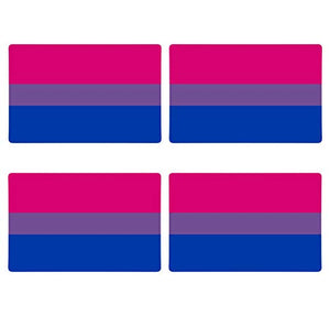 Supstick Drapeau Fierté Bisexuelle Lot de 4 Format 6X4CM