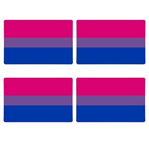 Supstick Drapeau Fierté Bisexuelle Lot de 4 Format 6X4CM