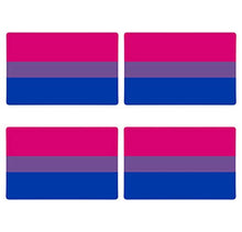 Supstick Drapeau Fierté Bisexuelle Lot de 4 Format 12X8CM