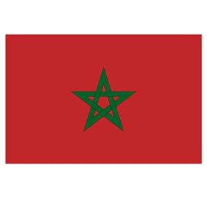 Supstick Autocollant Stickers Drapeau de Pays Nation Maroc Format 18x12cm